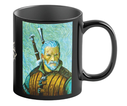 Gadżet dla gracza Merch Kubek z aplikacją termoaktywną Game Art Chronicles The Witch